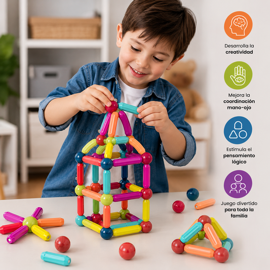 Juego de  46 Piezas "BLOQUES MAGNETICOS"